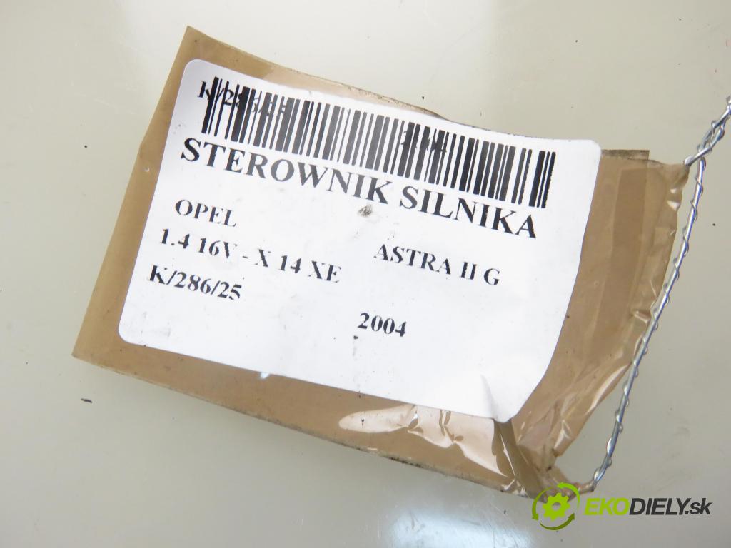 OPEL ASTRA G liftback (T98) HB 2004 66,00 1.4 16V - X 14 XE 1389,00 Riadiaca jednotka Motor 12242030