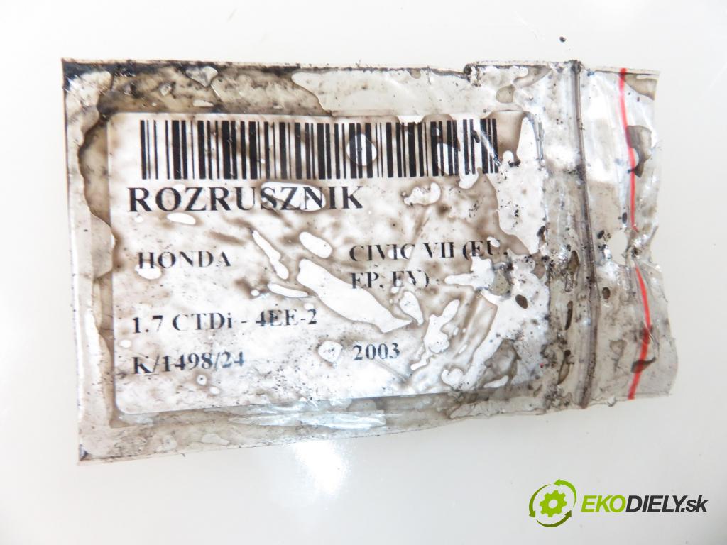 HONDA CIVIC VII Hatchback (EU, EP, EV) HB 2003 74,00 1.7 CTDi 101 - 4EE-2 (Isuzu) 1686,00 Štartér 8971891181 ; S114829B (Štartéry)
