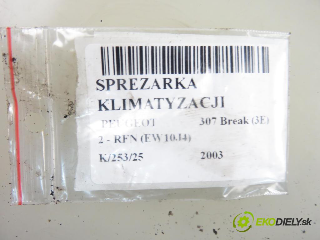 PEUGEOT 307 Break (3E) HB 2003 0,00 2 - RFN (EW10J4) 1997,00 KOMPRESOR: klimatizácie 9646273880 (Kompresory klimatizácie)