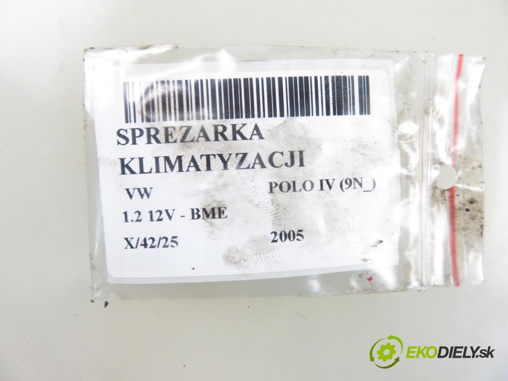 VW POLO (9N_) HB 2005 47,00 1.2 12V - BME 1198,00 KOMPRESOR: klimatizácie  (Kompresory klimatizácie)