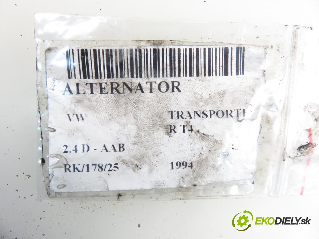 VW TRANSPORTER IV Autobus (70XB, 70XC, 7DB, 7DW, 7DK) BUS 1994 57,00 2.4 D 78 2370,00 Alternátor (Alternátory)