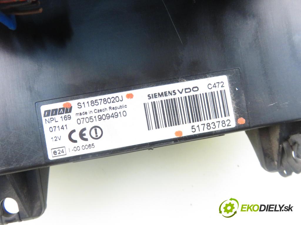 FIAT PANDA (169_) HB 2007 40,00 1.1 54 - 187 A1.000 1108,00 MODUL BSI S118578020J ; 51783782