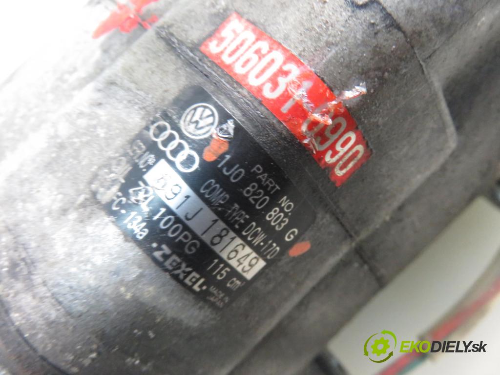 VW GOLF IV (1J1) HB 2001 55,00 1.4 16V - AXP 1390,00 KOMPRESOR: klimatizácie 1J0820803G (Kompresory klimatizácie)