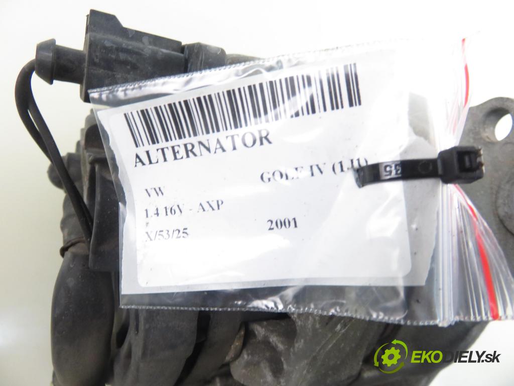 VW GOLF IV (1J1) HB 2001 55,00 1.4 16V - AXP 1390,00 Alternátor 028903028D ; 0124325003 (Alternátory)
