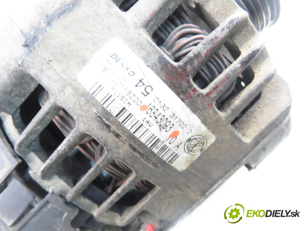 FIAT PUNTO (188_) HB 2003 44,00 1.2 60 - 188 A4.000 1242,00 Alternátor MS1022118220 ; 46843093 (Alternátory)