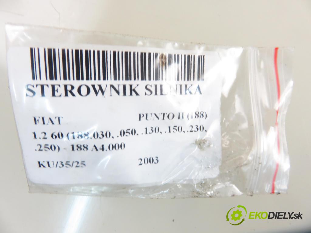 FIAT PUNTO (188_) HB 2003 44,00 1.2 60 - 188 A4.000 1242,00 Riadiaca jednotka Motor IAW5AFP3 ; 55187377