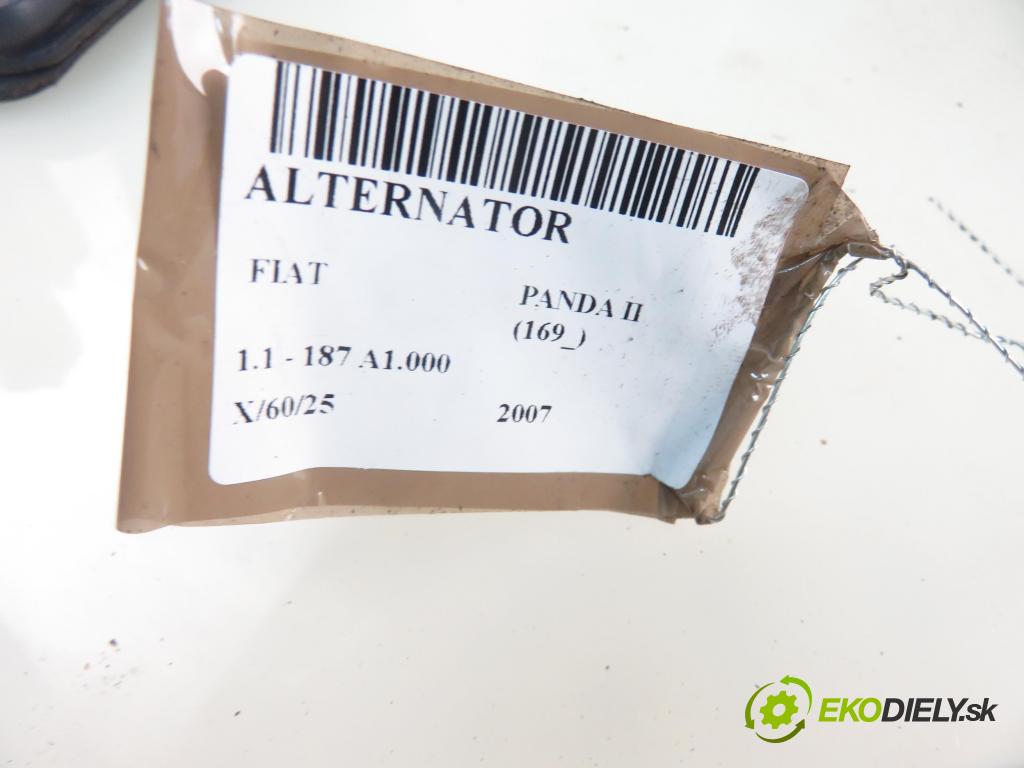 FIAT PANDA (169_) HB 2007 40,00 1.1 54 - 187 A1.000 1108,00 Alternátor 51700675 ; MS1022118280 (Alternátory)