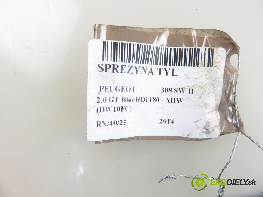 PEUGEOT 308 SW II KOMBI 2014 133,00 2.0 GT BlueHDi 180 - AHW (DW10FC) 1997,00 Pružina zadné