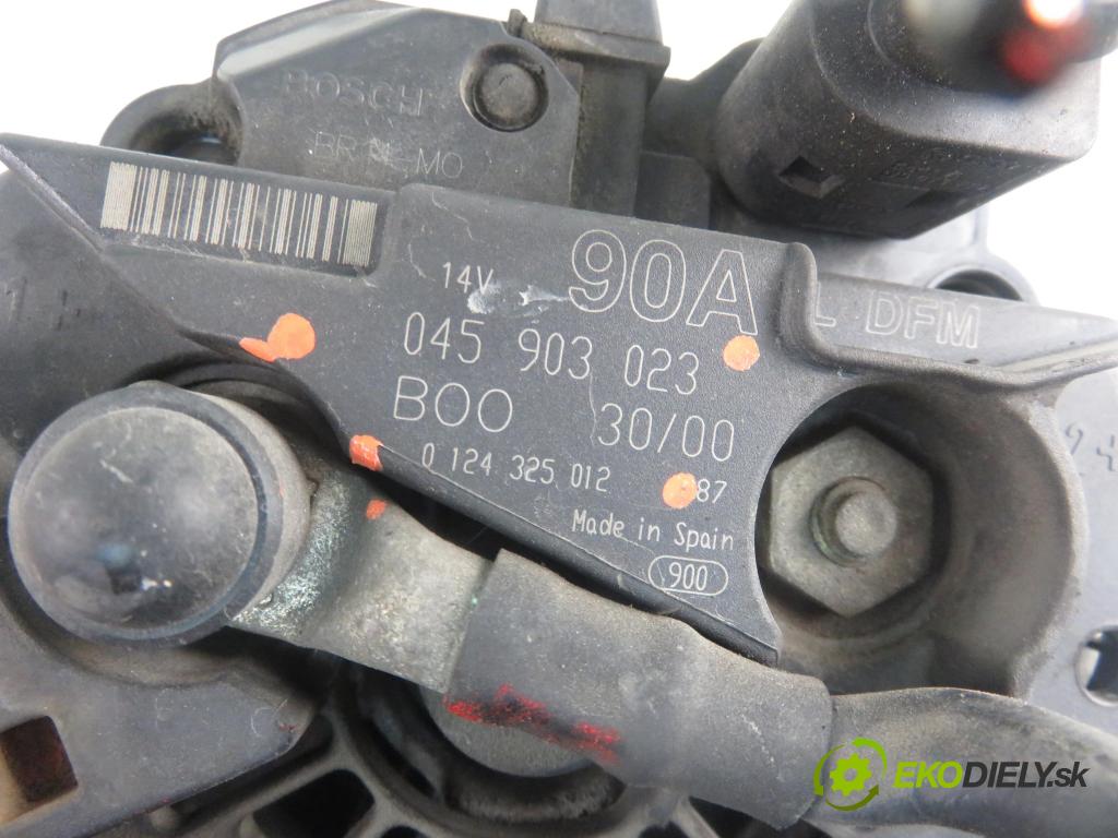 VW POLO (6N2) HB 2000 55,00 1.4 TDI - AMF 1422,00 Alternátor 045903023 ; 0124325012 (Alternátory)