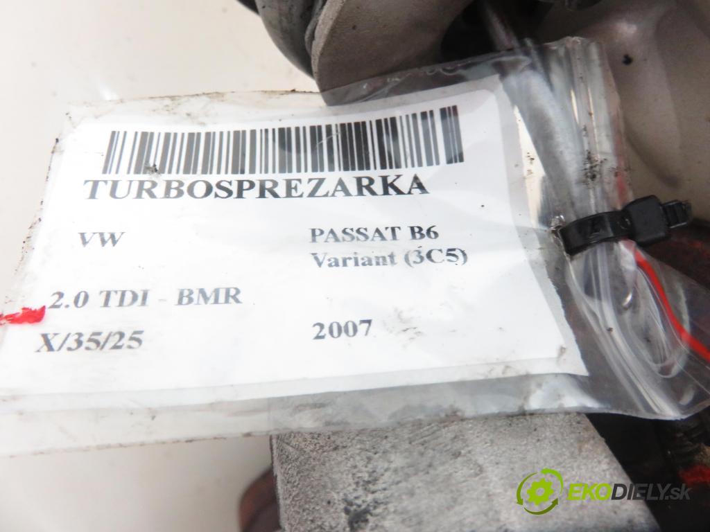 VW PASSAT B6 Variant (3C5) KOMBI 2007 125,00 2.0 TDI - BMR 1968,00 RYCHLONABÍJEČKA: 03G253019N (Turbodúchadla (kompletní))