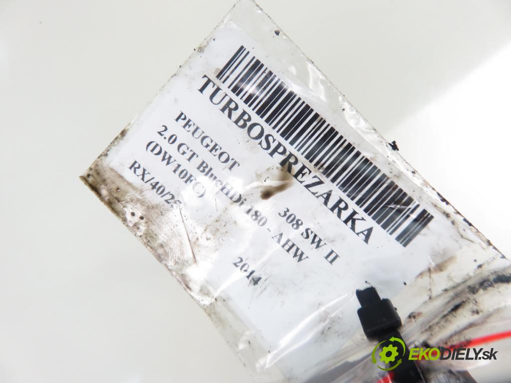 PEUGEOT 308 SW II KOMBI 2014 133,00 2.0 GT BlueHDi 180 - AHW (DW10FC) 1997,00 RYCHLONABÍJEČKA: 9807873180 ; 53039700394 (Turbodúchadla (kompletní))