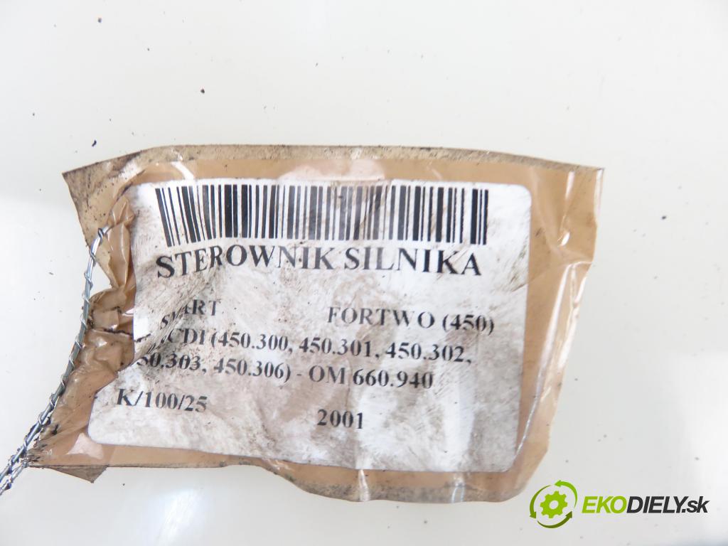SMART CITY-COUPE (450) HB 2001 30,00 0.8 CDI R3 41 - OM 660.940 799,00 Riadiaca jednotka Motor 0281010161 ; 0002749V001