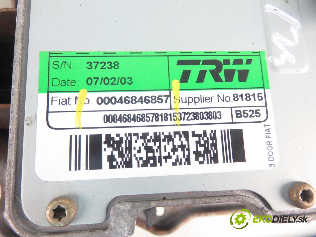 FIAT STILO (192_) HB 2003 59,00 1.2 16V 80 - 188 A5.000 1242,00 SLOUPEC / PODPORA elektrický 00046846857