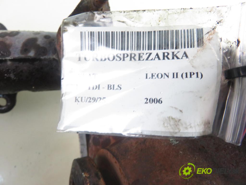 SEAT LEON (1P1) HB 2006 77,00 1.9 TDI - BLS 1896,00 RYCHLONABÍJEČKA: 03G253019K (Turbodúchadla (kompletní))