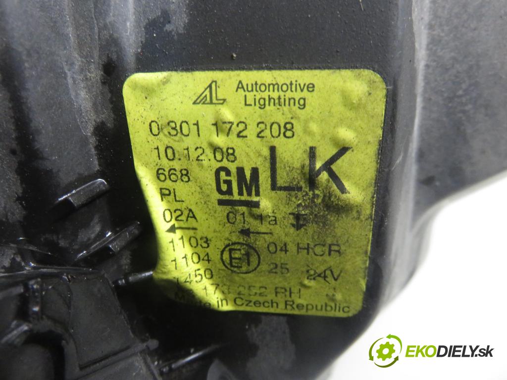 OPEL CORSA C (X01) HB 2002 55,00 1.2 16V 75 - Z 12 XE 1199,00 světlo PP 0301172208