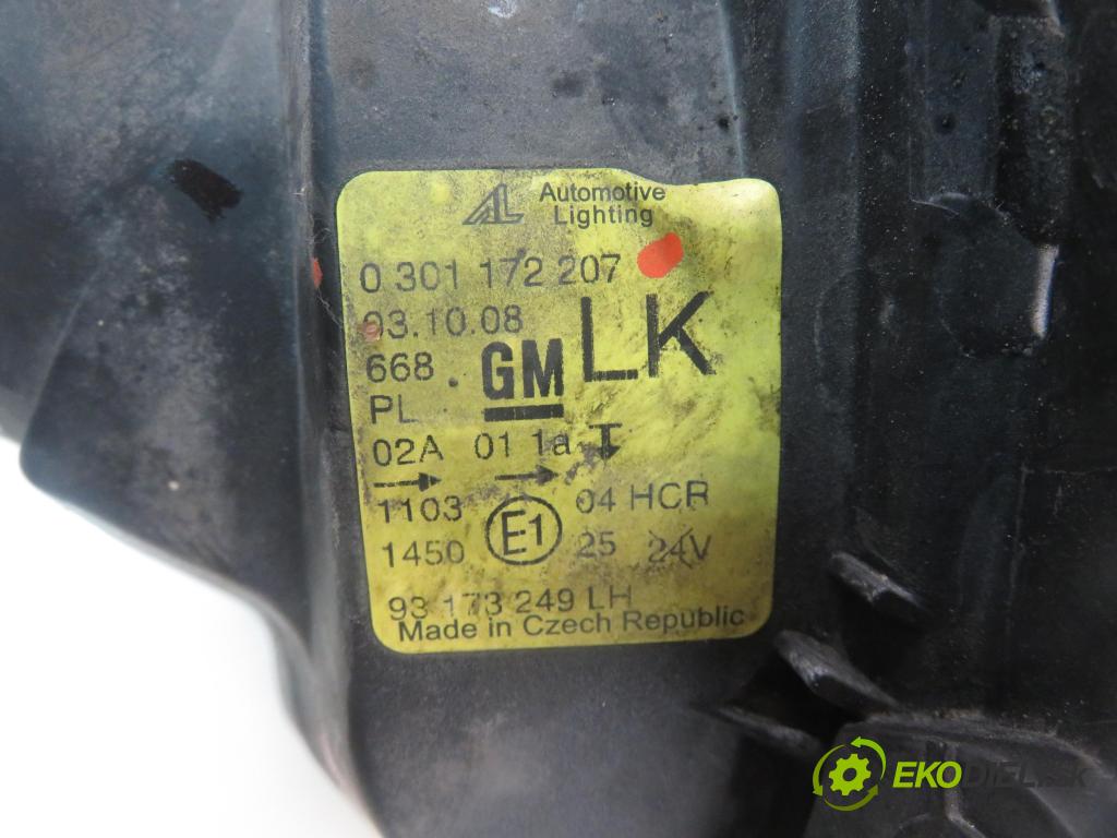 OPEL CORSA C (X01) HB 2002 55,00 1.2 16V 75 - Z 12 XE 1199,00 světlo LP 0301172207