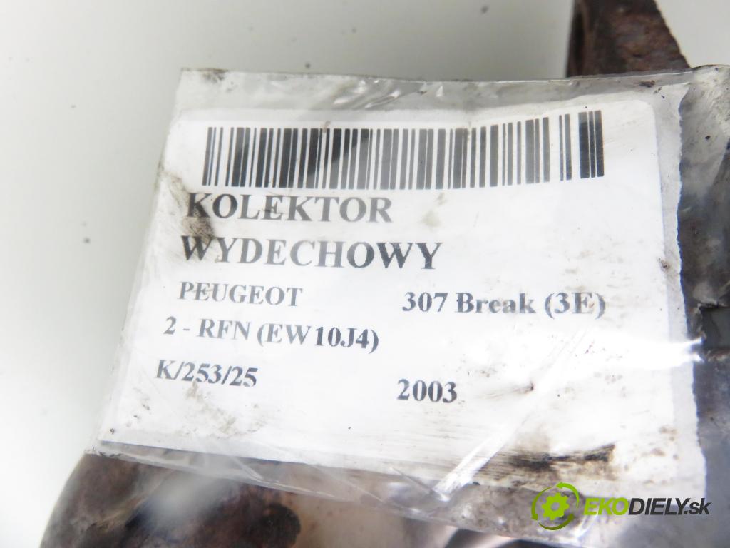 PEUGEOT 307 Break (3E) HB 2003 0,00 2 - RFN (EW10J4) 1997,00 potrubí VYČERPAT:  (Výfukové potrubí)