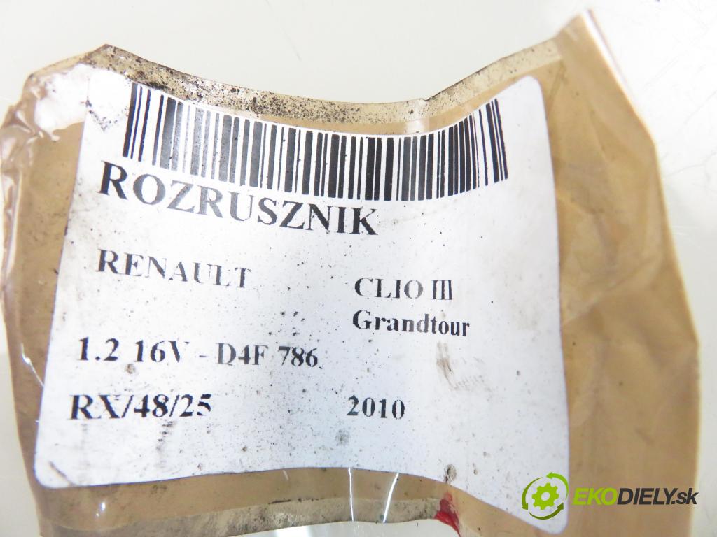 RENAULT CLIO III Grandtour (KR0/1_) KOMBI 2010 76,00 1.2 16V TCE - D4F 786 1149,00 Štartér 8200369521F ; TS8E6 (Štartéry)