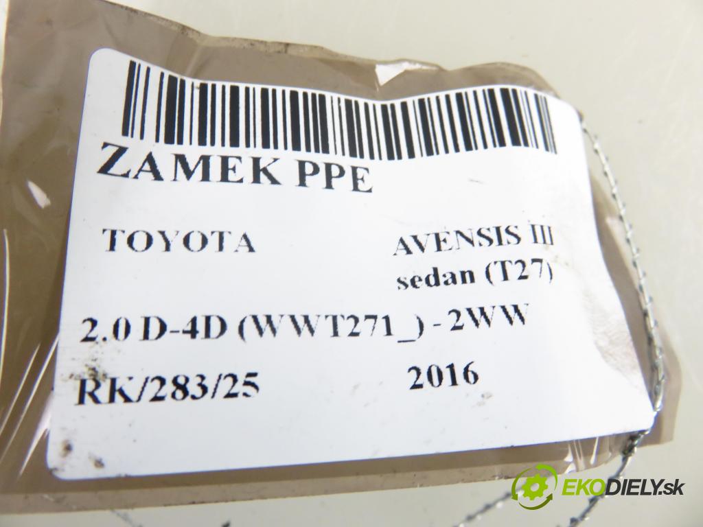 TOYOTA AVENSIS sedan (_T27_) SEDAN 2016 105,00 2.0 D-4D (WWT271_) - 2WW 1995,00 zámok PPE 
