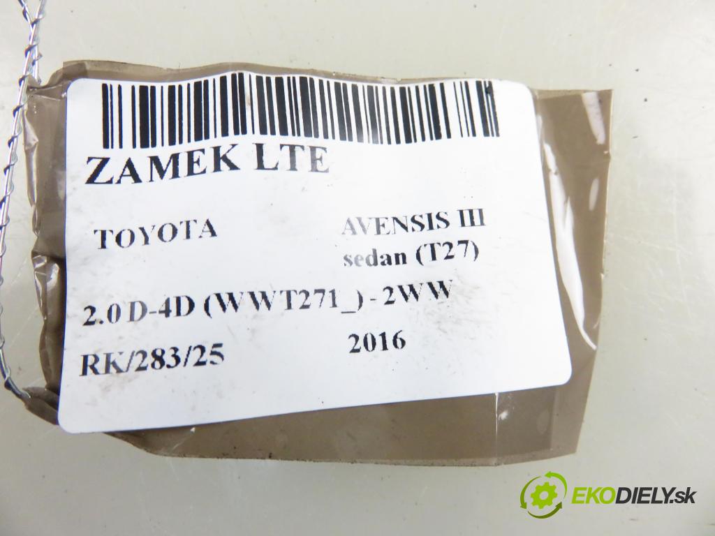 TOYOTA AVENSIS sedan (_T27_) SEDAN 2016 105,00 2.0 D-4D (WWT271_) - 2WW 1995,00 zámok LTE 