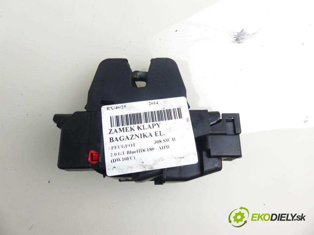 PEUGEOT 308 SW II KOMBI 2014 133,00 2.0 GT BlueHDi 180 - AHW (DW10FC) 1997,00 zámok dveří kufr EL. 9804762080