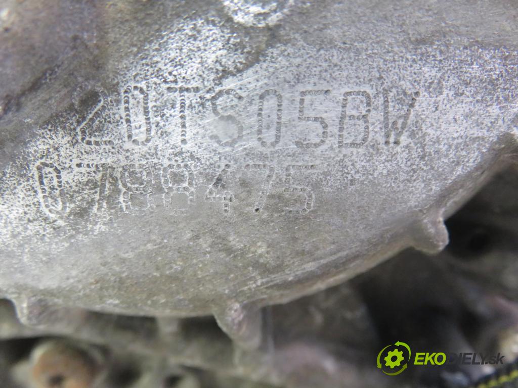 PEUGEOT 206 liftback (2A/C) HB 2004 80,00 1.6 16V - NFU (TU5JP4) 1587,00 Prevodovka automatická 20TS05