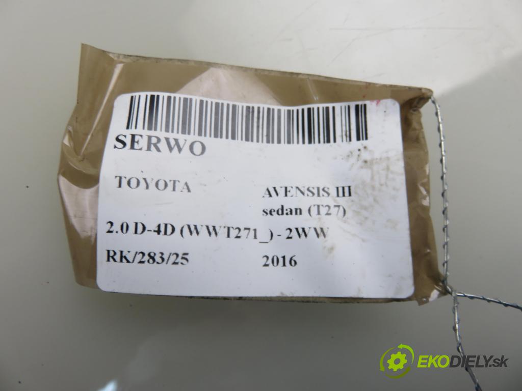 TOYOTA AVENSIS sedan (_T27_) SEDAN 2016 105,00 2.0 D-4D (WWT271_) - 2WW 1995,00 Posilovač 0204829399 ; 4720005351 (Servočerpadlá, pumpy riadenia)
