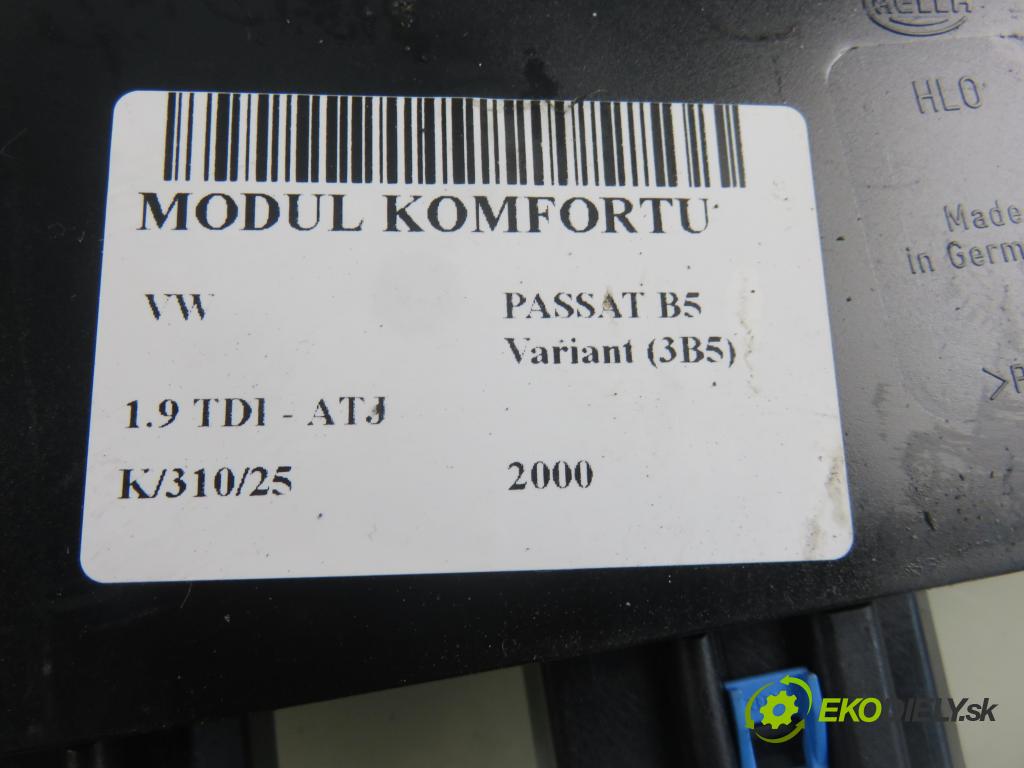 VW PASSAT B5 Variant (3B5) KOMBI 2000 85,00 1.9 TDI - ATJ 1896,00 MODUL komfortu 1J0959799AH