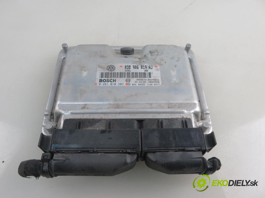 VW PASSAT B5 Variant (3B5) KOMBI 2000 85,00 1.9 TDI - ATJ 1896,00 Riadiaca jednotka Motor 038906019AJ ; 0281010303