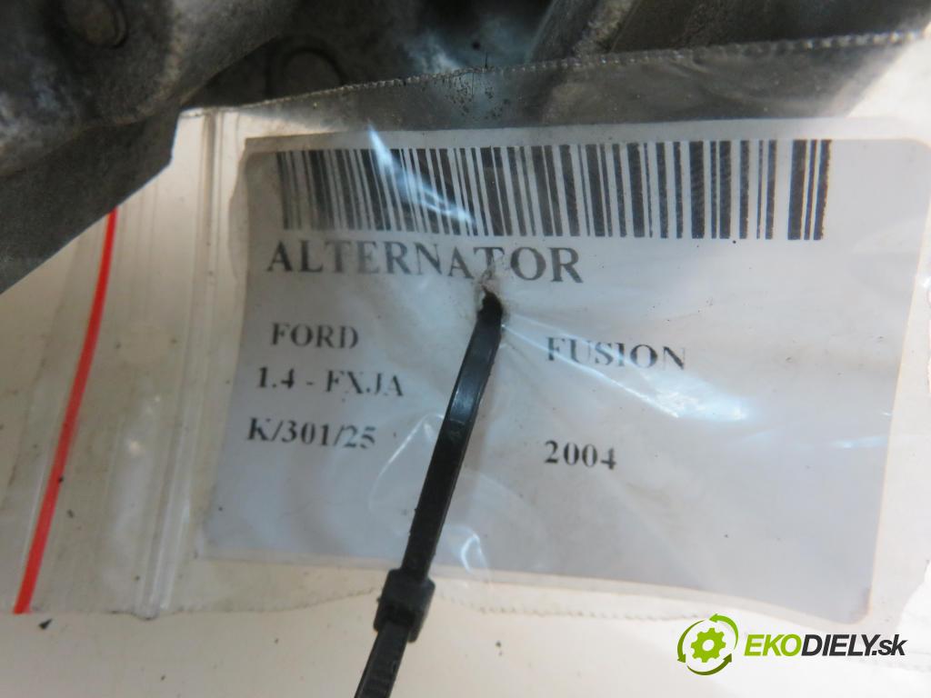 FORD FUSION (JU_) HB 2004 59,00 1.4 - FXJA 1388,00 Alternátor 2S6T10300DB ; A005TA7792 (Alternátory)