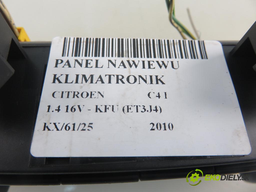 CITROEN C4 I (LC_) HB 2010 65,00 1.4 16V 88 - KFU 1360,00 Panel kúrenia KLIMATRONIK 9658084577