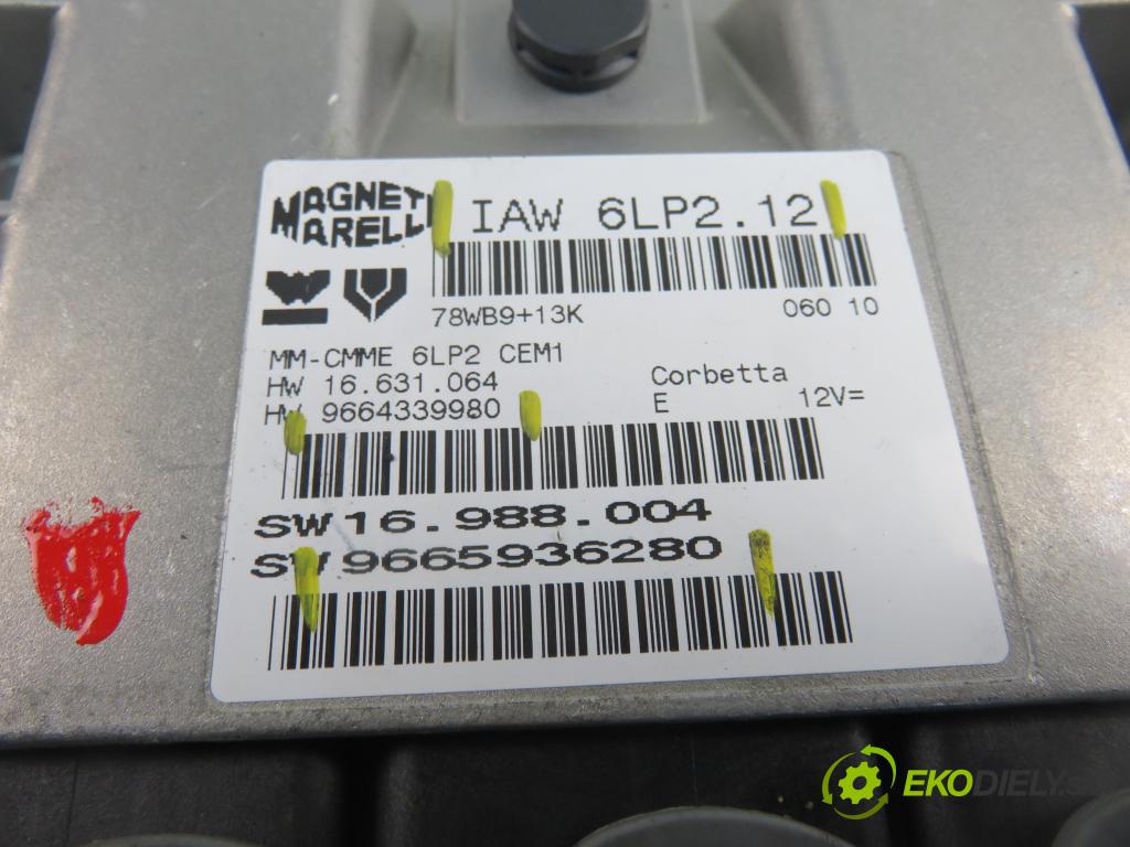 CITROEN C4 I (LC_) HB 2010 65,00 1.4 16V 88 - KFU 1360,00 Riadiaca jednotka Motor IAW6LP212 ; 9665936280 ; 9664339980
