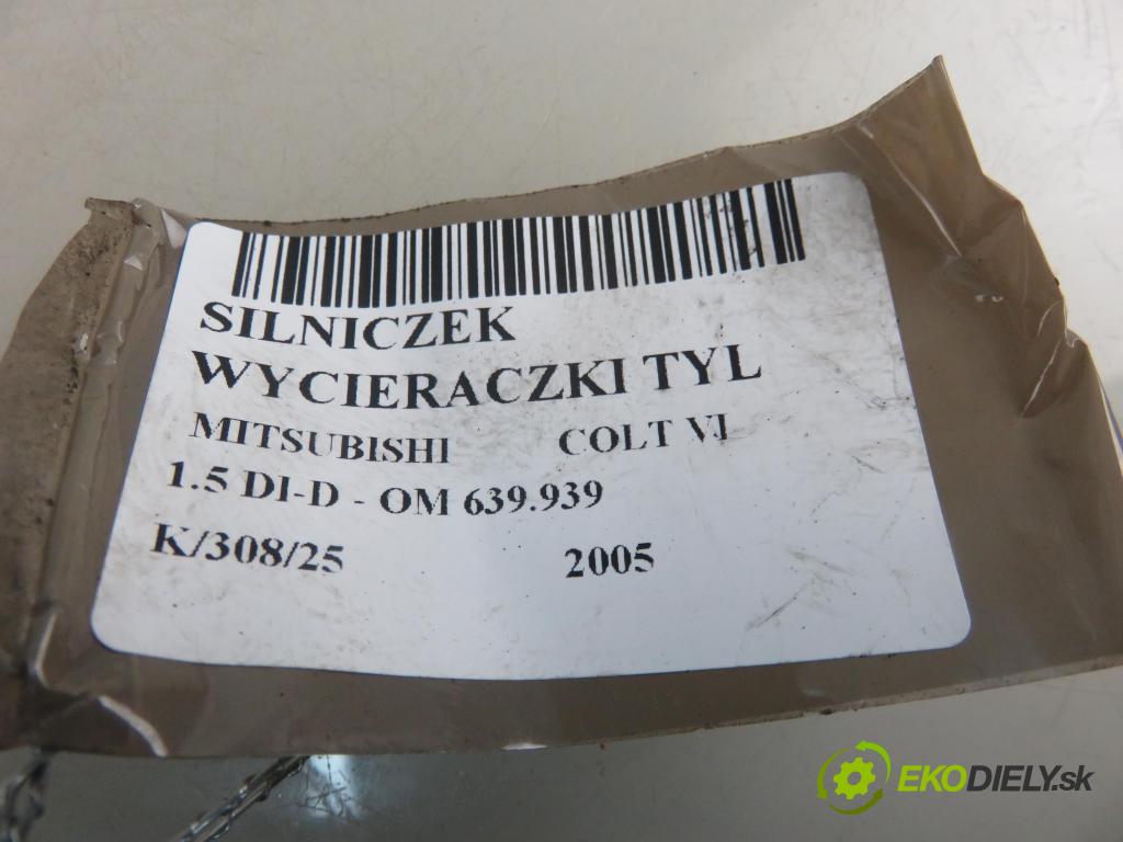 MITSUBISHI COLT VI (Z3_A, Z2_A) HB 2005 70,00 1.5 DI-D 95 R3 - OM 639.939 1493,00 motorek stěrače ZADNÍ: 0390201802 ; MN105052