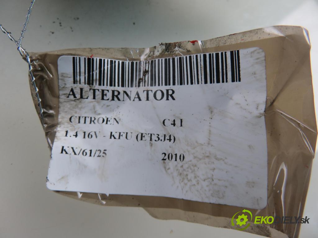 CITROEN C4 I (LC_) HB 2010 65,00 1.4 16V 88 - KFU 1360,00 Alternátor 9665577680 (Alternátory)
