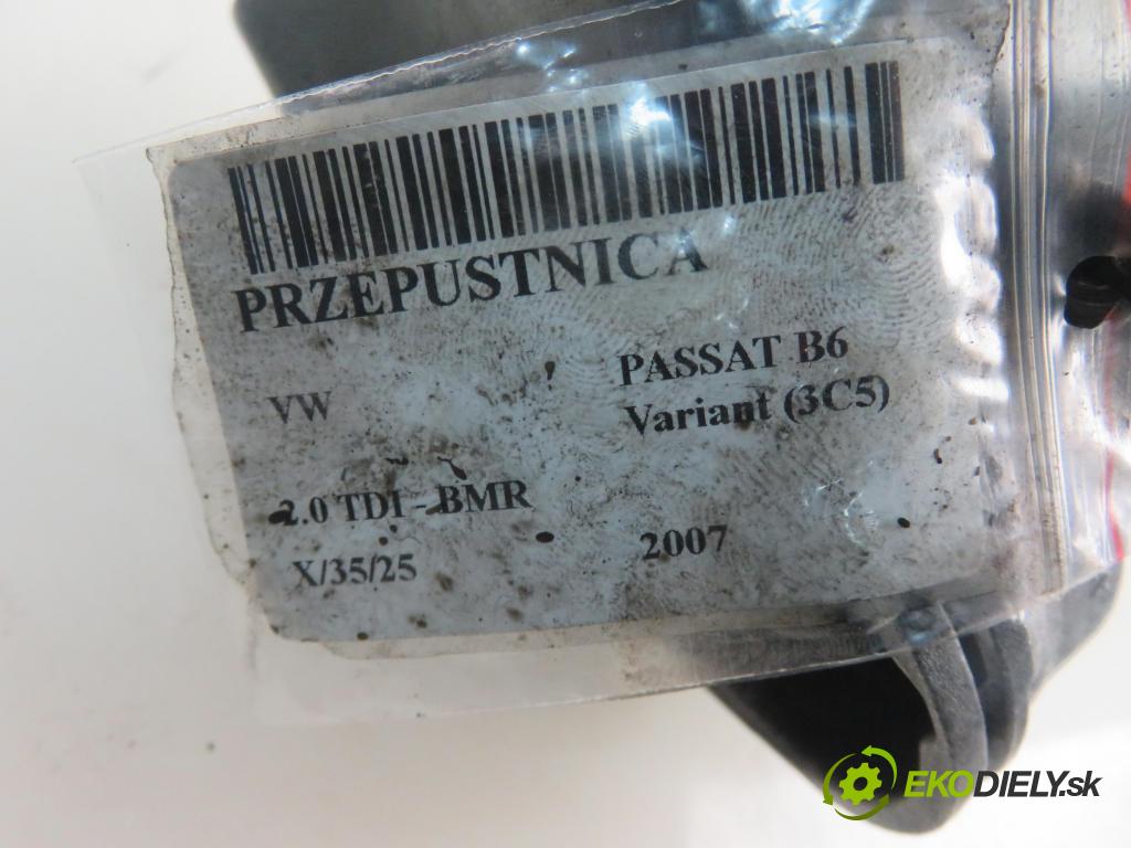 VW PASSAT B6 Variant (3C5) KOMBI 2007 125,00 2.0 TDI - BMR 1968,00 Škrtiaca klapka 03G128063B (Škrtiaca klapka)