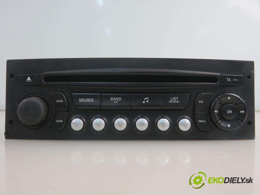 CITROEN C5 III Break (RW_) KOMBI 2009 103,00 2.0 HDi 140 - RHF (DW10BTED4) 1997,00 RADIO CD 9663080277