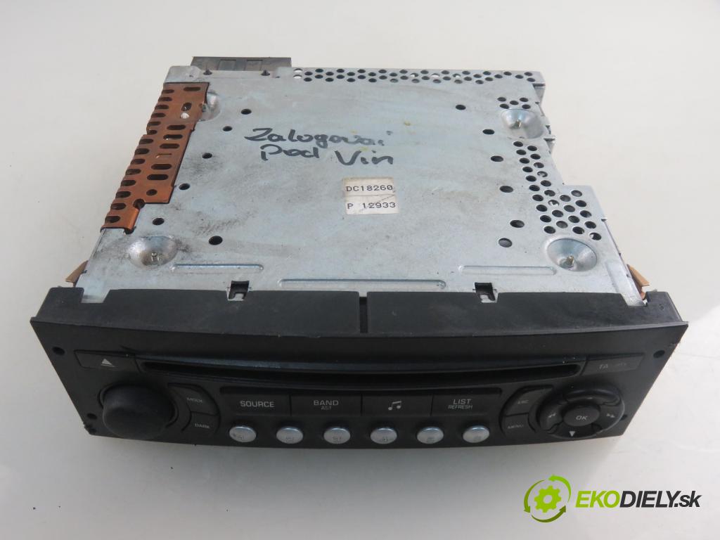 CITROEN C5 III Break (RW_) KOMBI 2009 103,00 2.0 HDi 140 - RHF (DW10BTED4) 1997,00 RADIO CD 9663080277