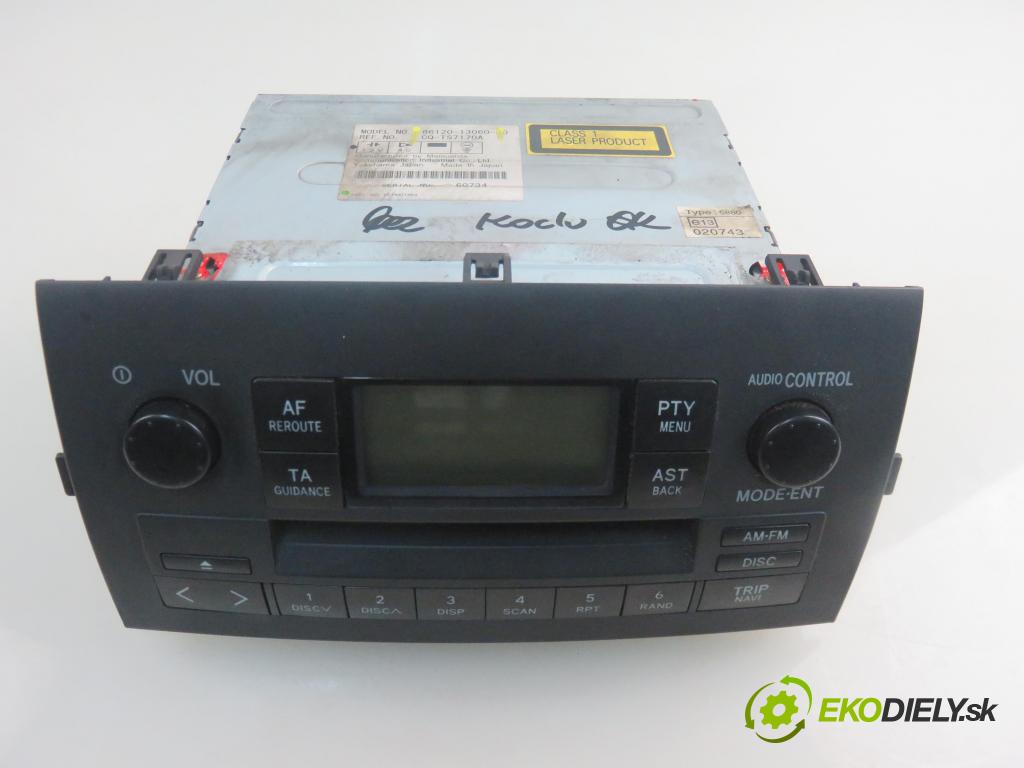 TOYOTA COROLLA Verso (_E12_) MINIVAN 2003 66,00 2.0 D-4D (CDE120_) - 1CD-FTV 1995,00 RADIO CD 8612013060