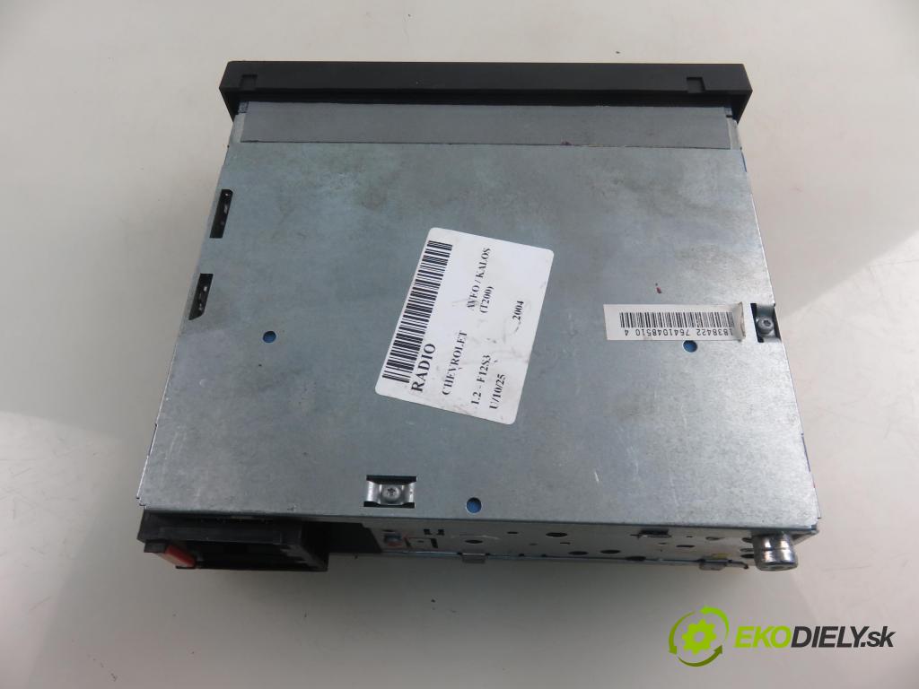 CHEVROLET AVEO / KALOS liftback (T200) HB 2004 53,00 1.2 - F12S3 1150,00 RADIO Modul 96453376