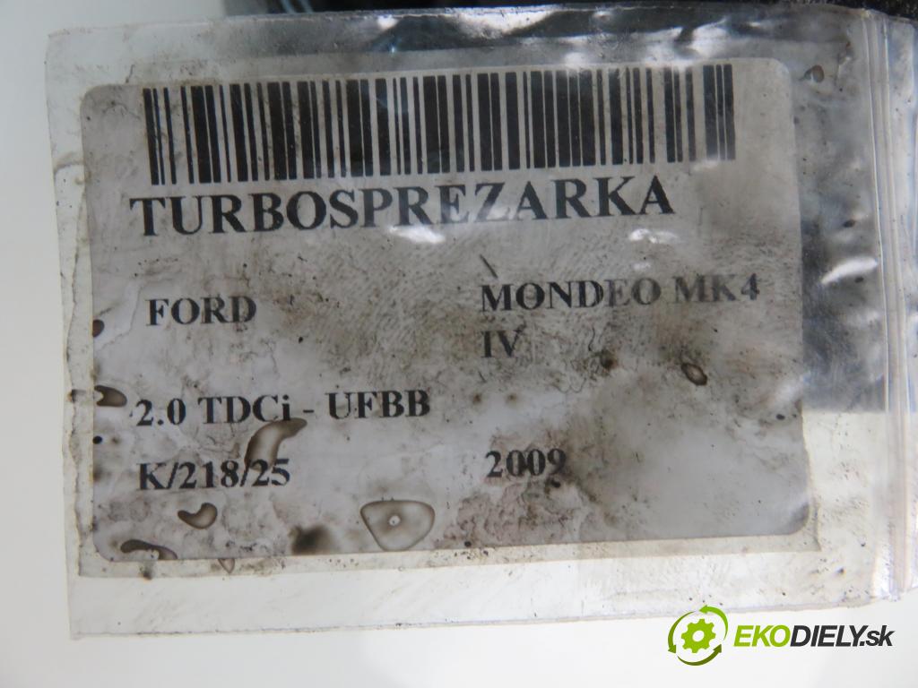 FORD MONDEO IV (BA7) LIFTBACK 2009 103,00 2.0 TDCi - UFBB 1997,00 RYCHLONABÍJEČKA: 9662464980 (Turbodúchadla (kompletní))