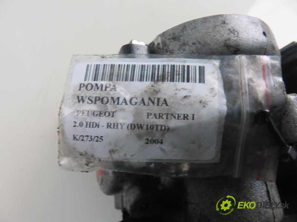 PEUGEOT PARTNER Skrzynia (5_, G_) FURGON 2004 66,00 2.0 HDi - RHY (DW10TD) 1997,00 Pumpa servočerpadlo 9636320580 ; 26080330QE (Servočerpadlá, pumpy riadenia)