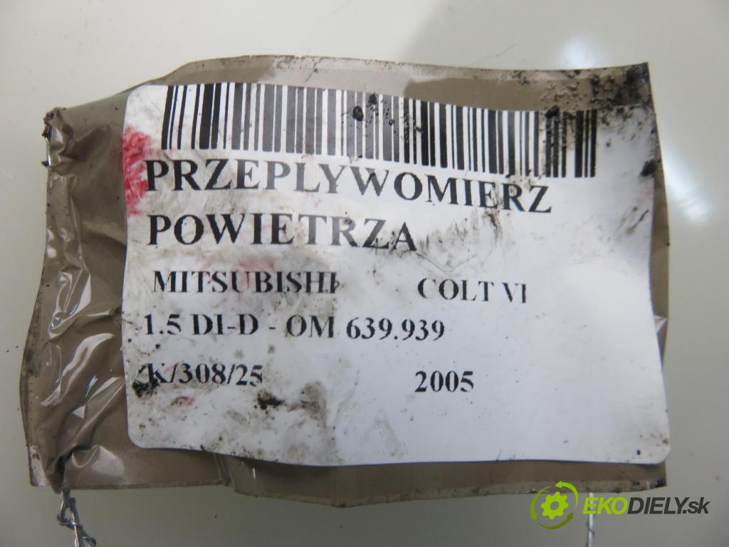 MITSUBISHI COLT VI (Z3_A, Z2_A) HB 2005 70,00 1.5 DI-D 95 R3 - OM 639.939 1493,00 váha vzduchu vzduchu 0000942948 ; 5WK97003