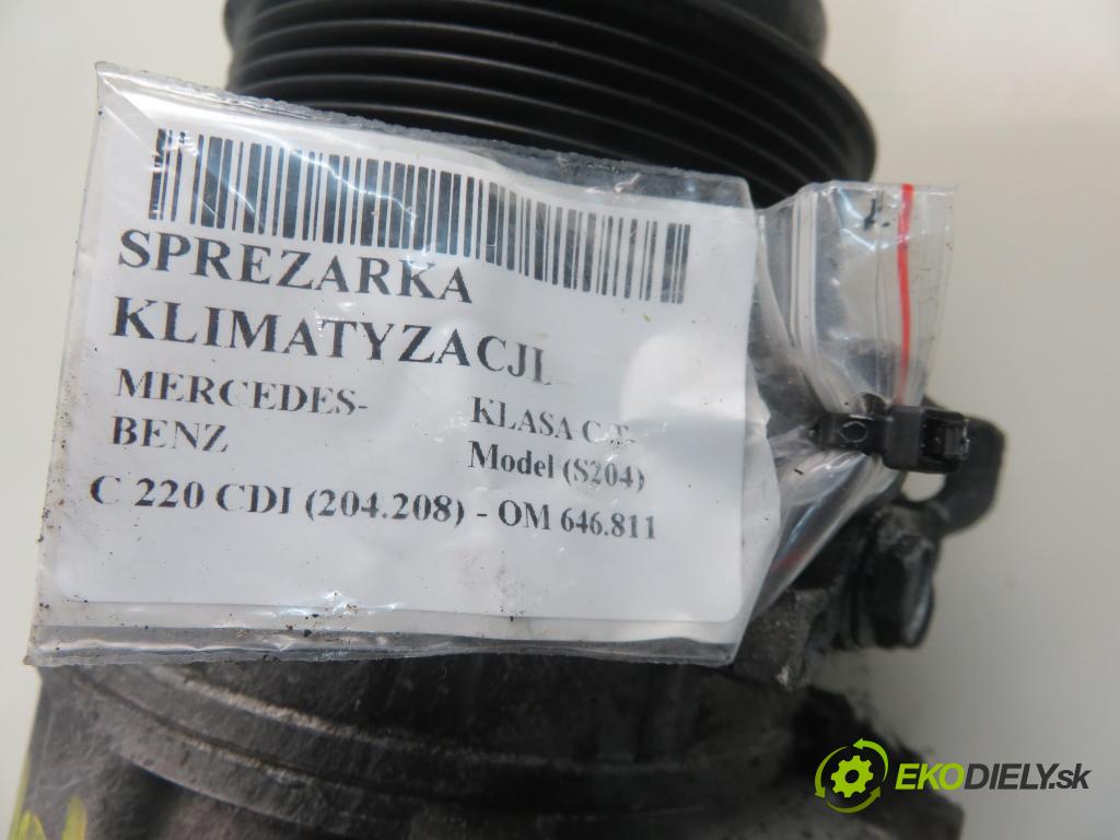 MERCEDES-BENZ KLASA C T-Model (S204) KOMBI 2008 125,00 C 220 CDI (204.208) 170 - OM 646.811 2148,00 KOMPRESOR: klimatizácie 0022305011 (Kompresory klimatizácie)