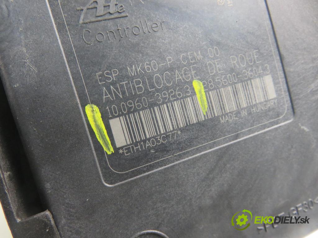 CITROEN C3 II (SC_) HB 2011 70,00 1.4 VTi 95 - 8FP (EP3) 1397,00 Pumpa ABS 10096039263 ; 9674415980 ; 1002060423 (Pumpy ABS)