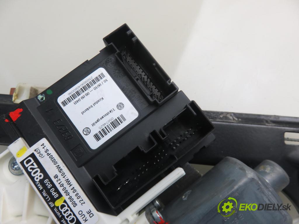 AUDI A3 (8P1) HB 2006 103,00 2.0 TDI PD 16V 140 1968,00 mechanismus oken PPE 3D 8P0959802D