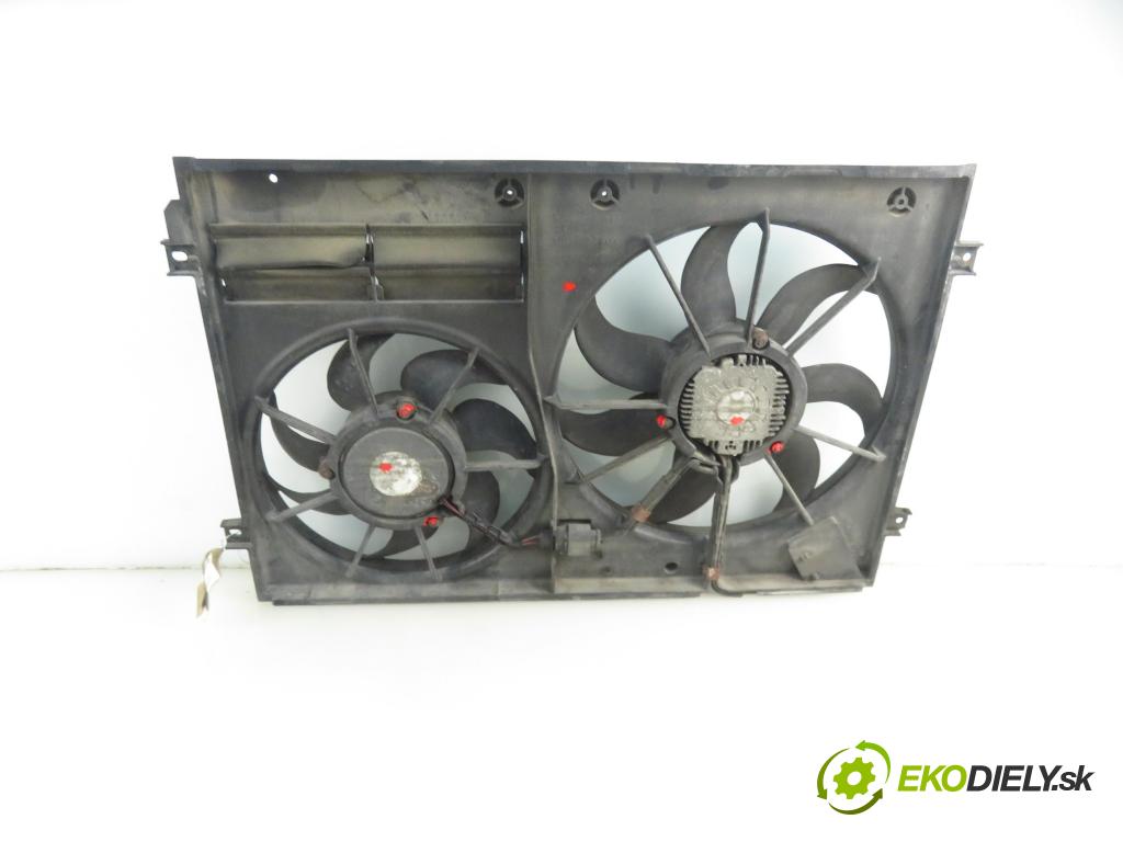 VW PASSAT B6 Variant (3C5) KOMBI 2007 125,00 2.0 TDI - BMR 1968,00 Ventilátor chladič klíma/voda 1K0121207AD ; 1K0121205J