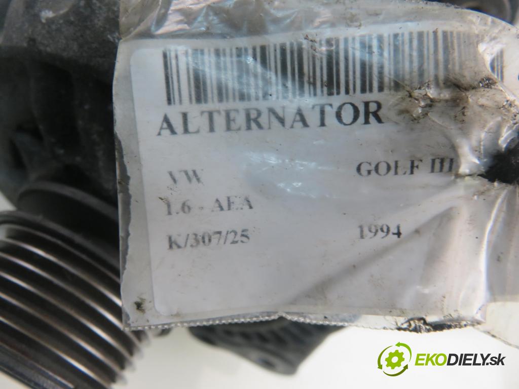 VW GOLF III (1H1) HB 1994 55,00 1.6 8V 75 - AEA 1598,00 Alternátor 028903025H ; 0123310019 (Alternátor)
