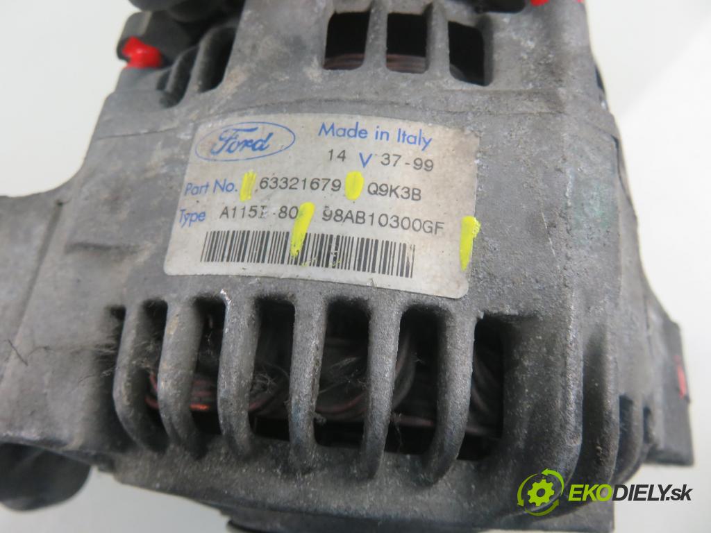 FORD FOCUS Turnier (DNW) KOMBI 1999 74,00 1.6 16V - FYDD 1596,00 Alternátor 98AB10300GF ; 63321679 (Alternátory)