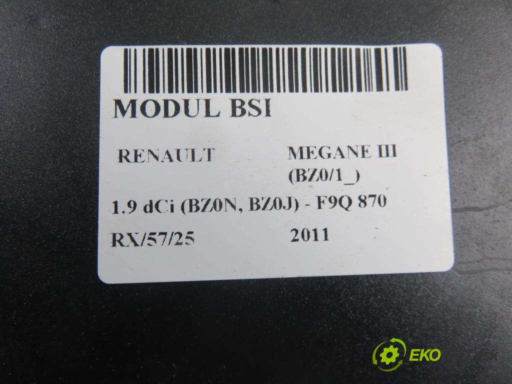 RENAULT MEGANE III liftback (BZ0/1_) HB 2011 96,00 1.9 dCi (BZ0N, BZ0J) - F9Q 870 1870,00 MODUL BSI S180098501D ; 284B17288R