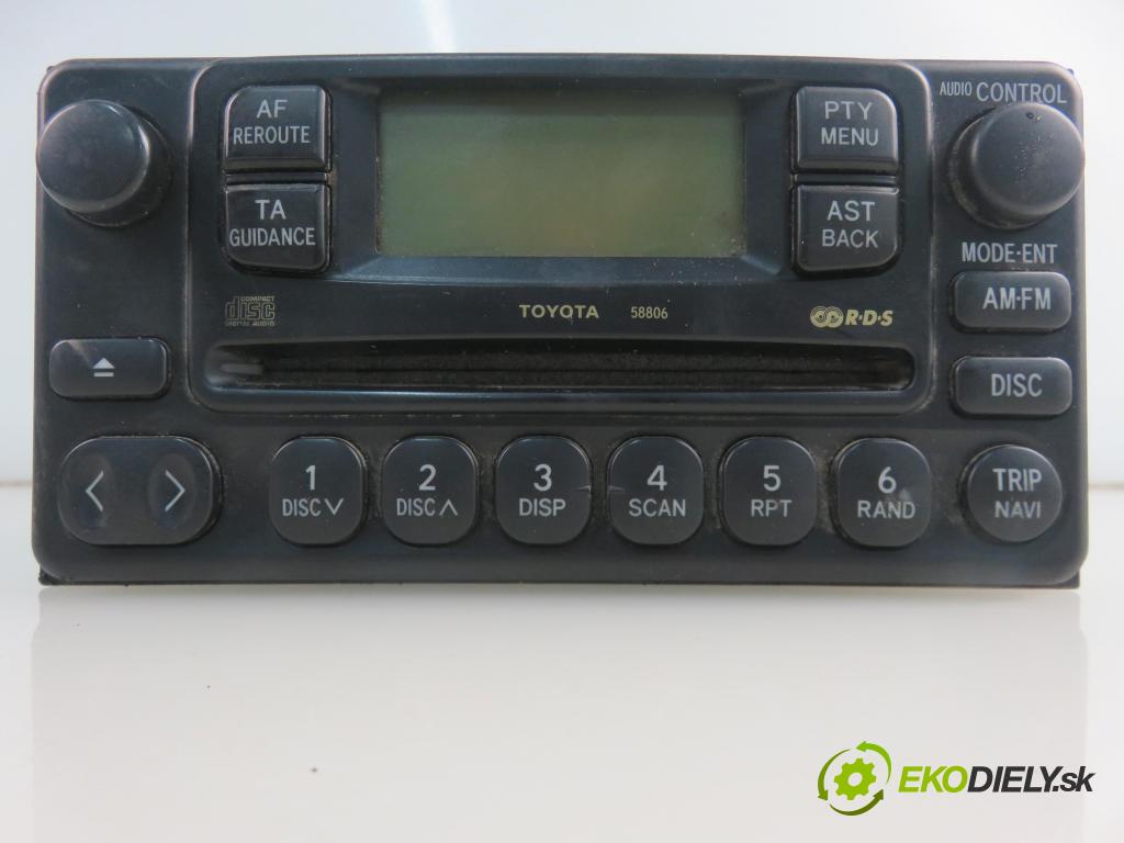 TOYOTA RAV 4 II (_A2_) SUV 2003 85,00 2.0 D-4D 4WD 116 - 1CD-FTV 1995,00 RADIO CD 8612042061